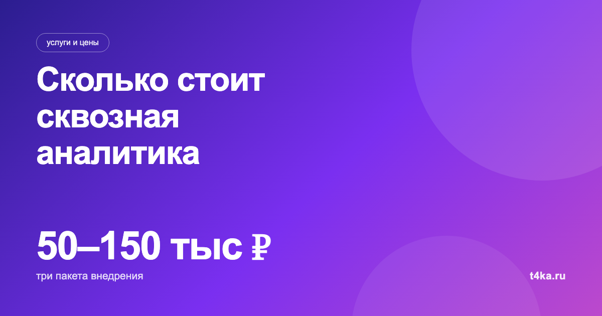 Сколько стоит сквозная аналитика и зачем она бизнесу