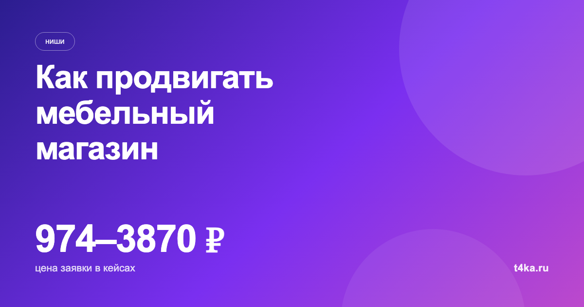 Как продвигать мебельный магазин: каналы и цена заявки