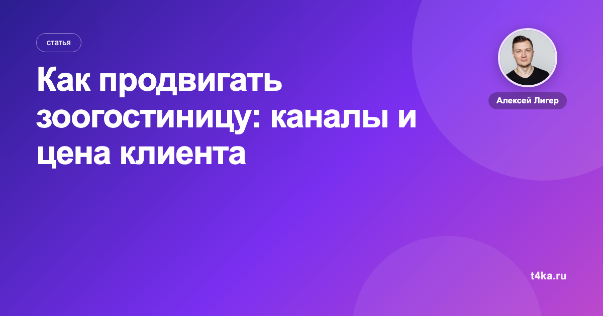 Как продвигать зоогостиницу: каналы и цена клиента