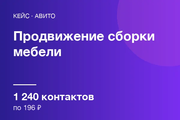 Сборки мебели