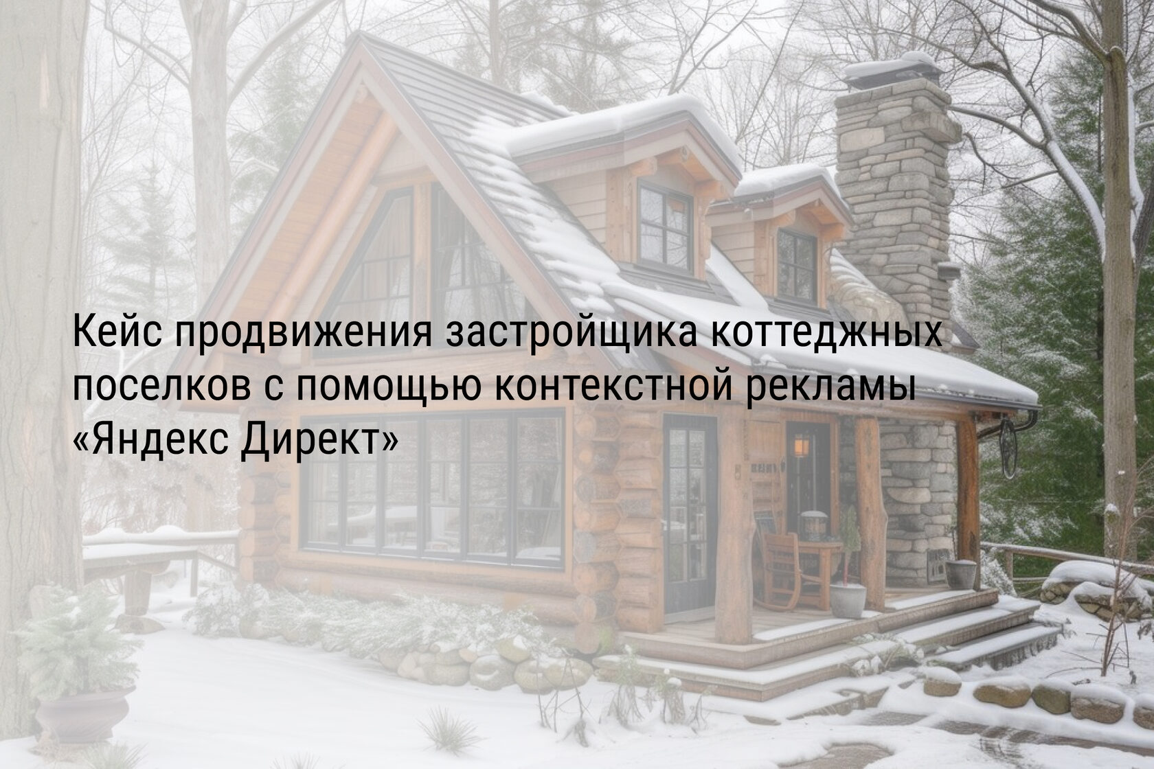 Кейс продвижения застройщика коттеджных поселков с помощью контекстной рекламы «Яндекс Директ»