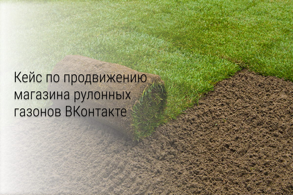Кейс по продвижению магазина рулонных газонов ВКонтакте: 197 обращений стоимостью 175руб.