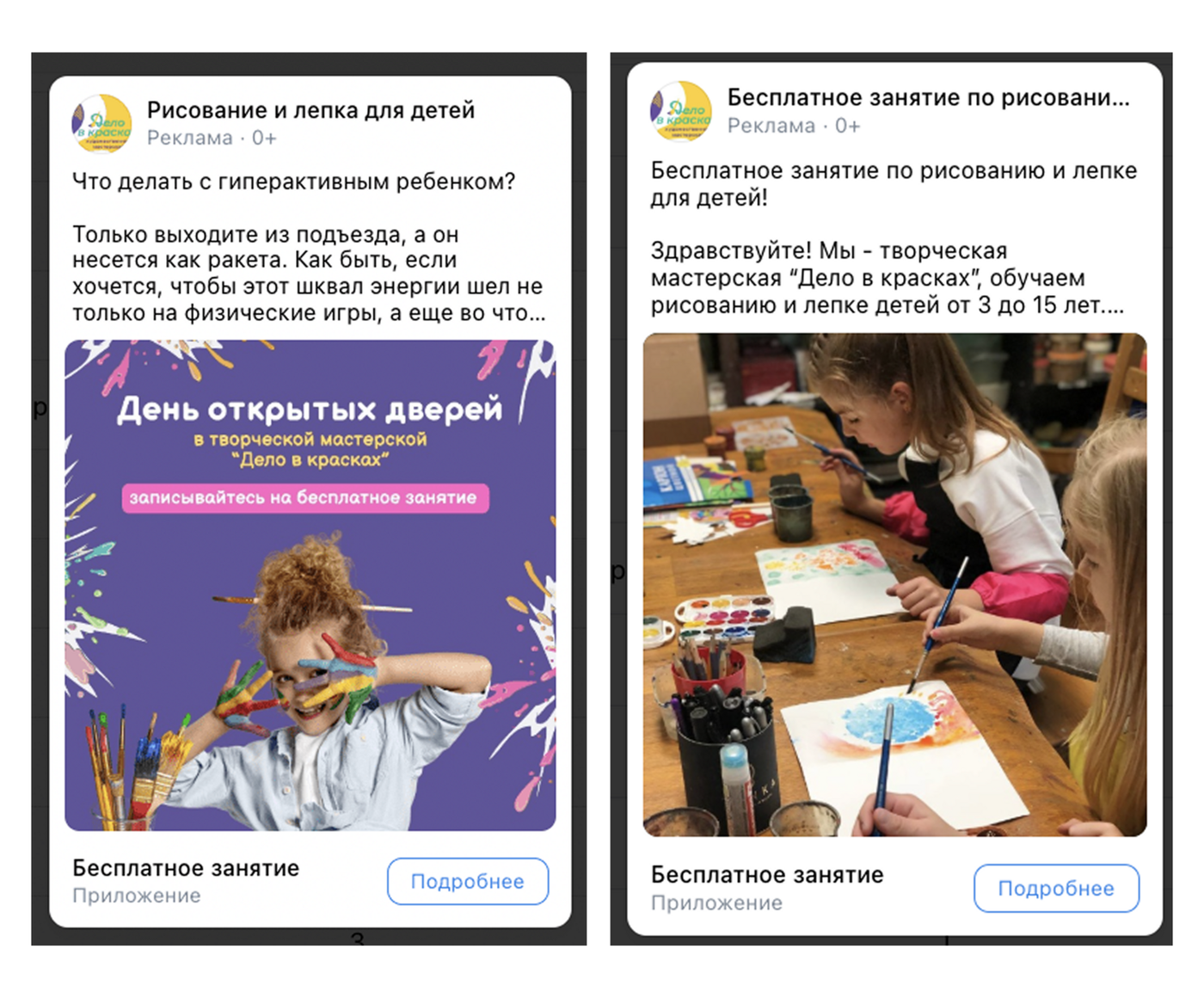 Кейс продвижения детской художественной мастерской в Санкт-Петербурге — иллюстрация 3