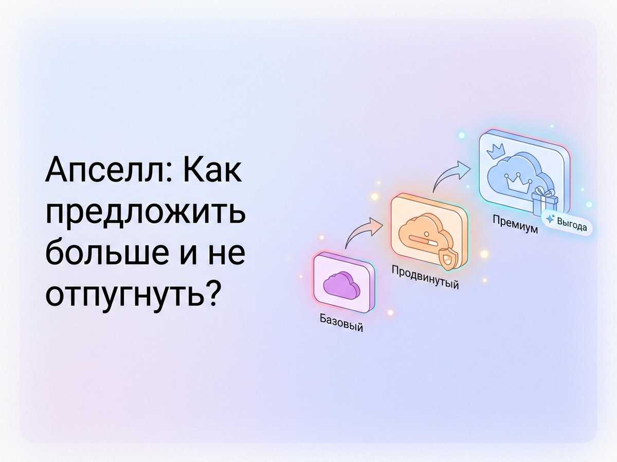 Upsell: что это такое, техники повышения среднего чека и пошаговый план внедрения в воронку продаж.