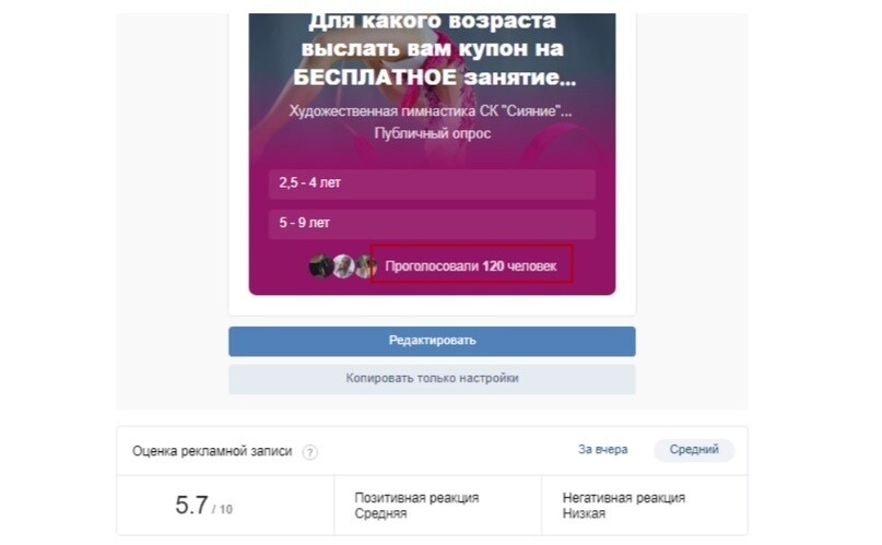 Кейс продвижения школы художественной гимнастики для детей — иллюстрация 8