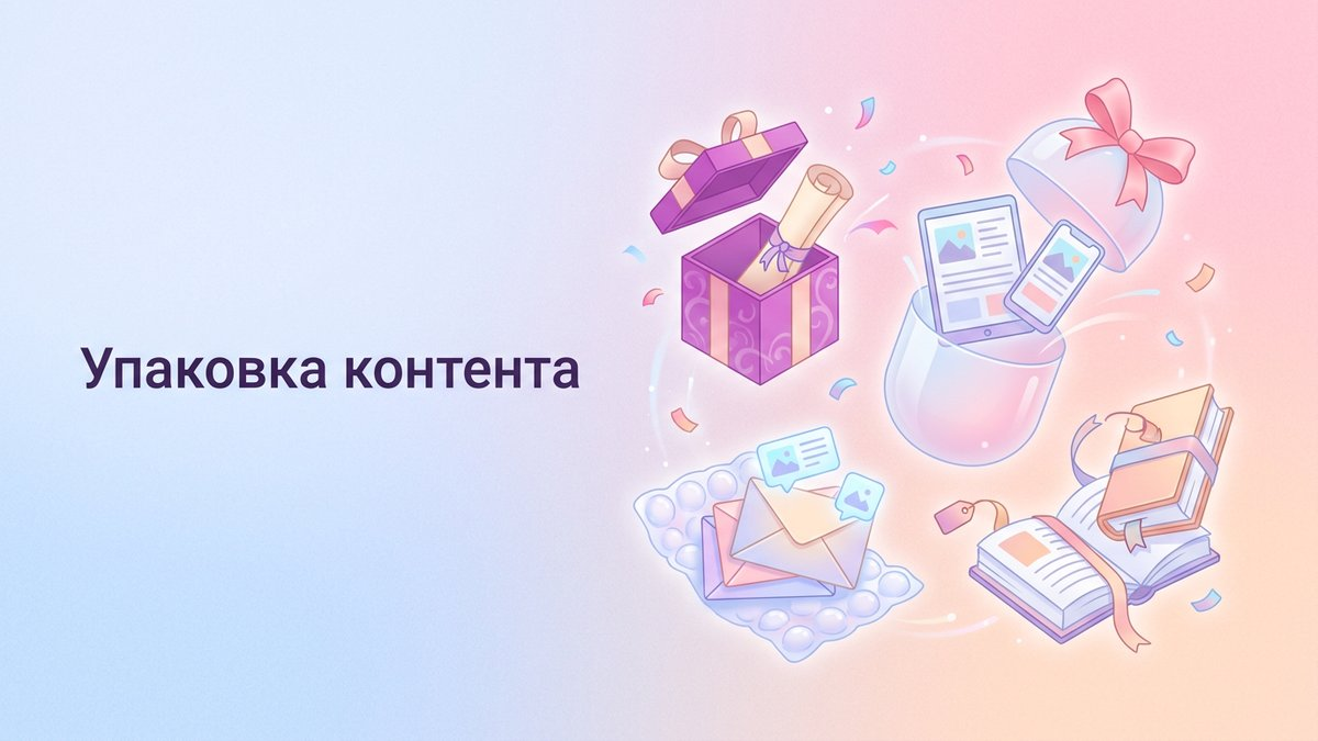 Упаковка контента: что это такое, принципы визуальной подачи и пошаговый план внедрения в маркетинговую активность