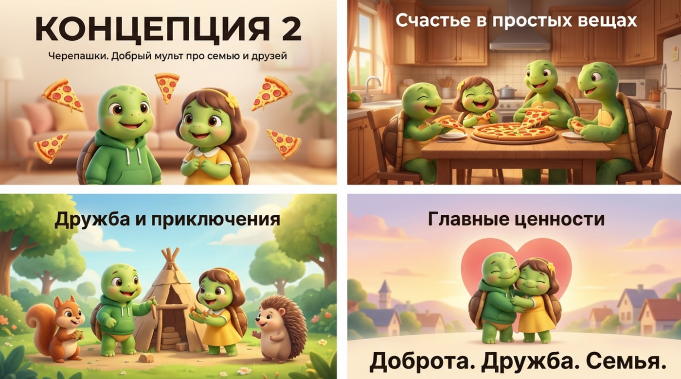 Концепция 2 — Семейное кафе