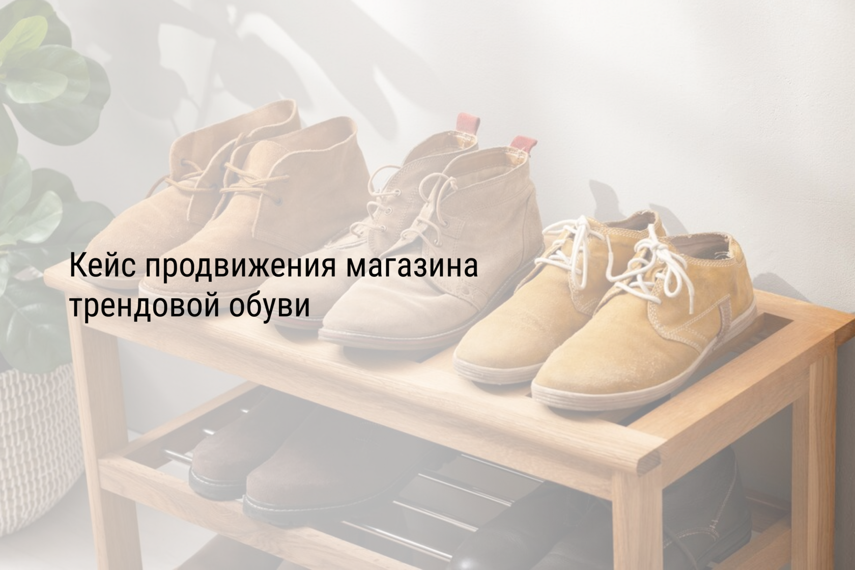 Кейс продвижения магазина трендовой обуви