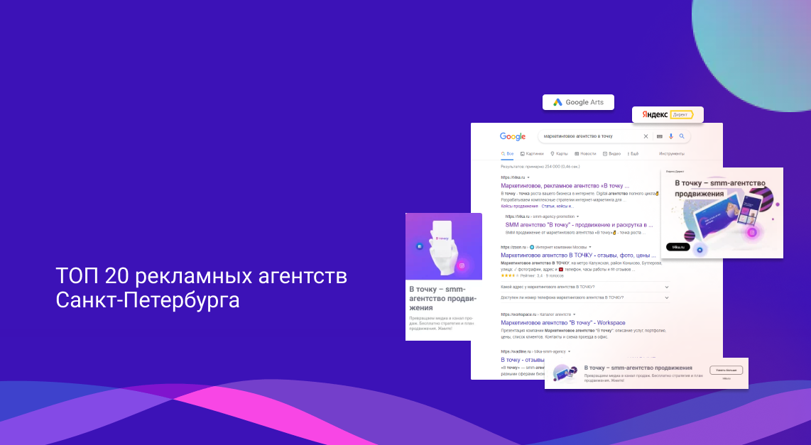 ТОП 20 рекламных агентств Санкт-Петербурга