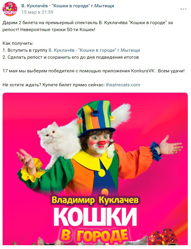 Кейс: Продвижение спектаклей театра Владимира Куклачева и «Волшебник Изумрудного — иллюстрация 6