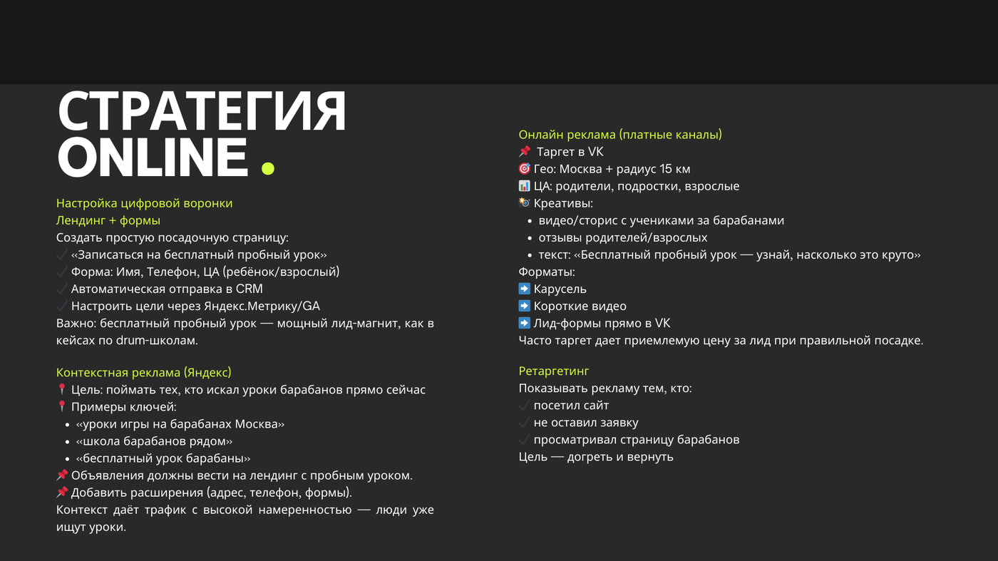 Стратегия для социальных сетей