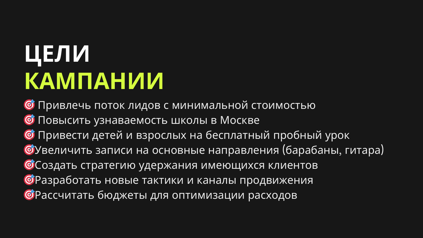 Цели проекта