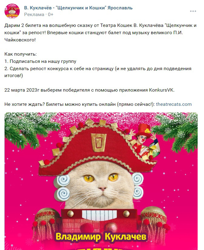 Кейс: Продвижение спектаклей театра Владимира Куклачева и «Волшебник Изумрудного — иллюстрация 7
